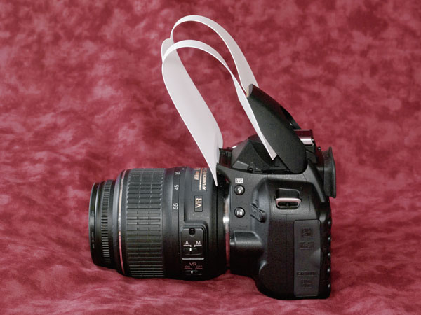 Nikon D3100 ストロボディフューザー装着状態３