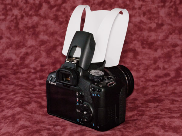 Canon EOS Kiss X3 ストロボディフューザー装着状態２